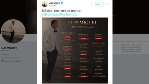 Luis Miguel cierra gira en Monterrey
