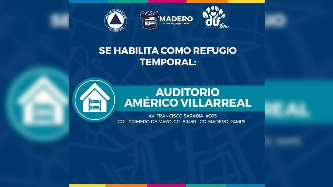 Activan plan de emergencia en sur de Tam. debido a lluvias