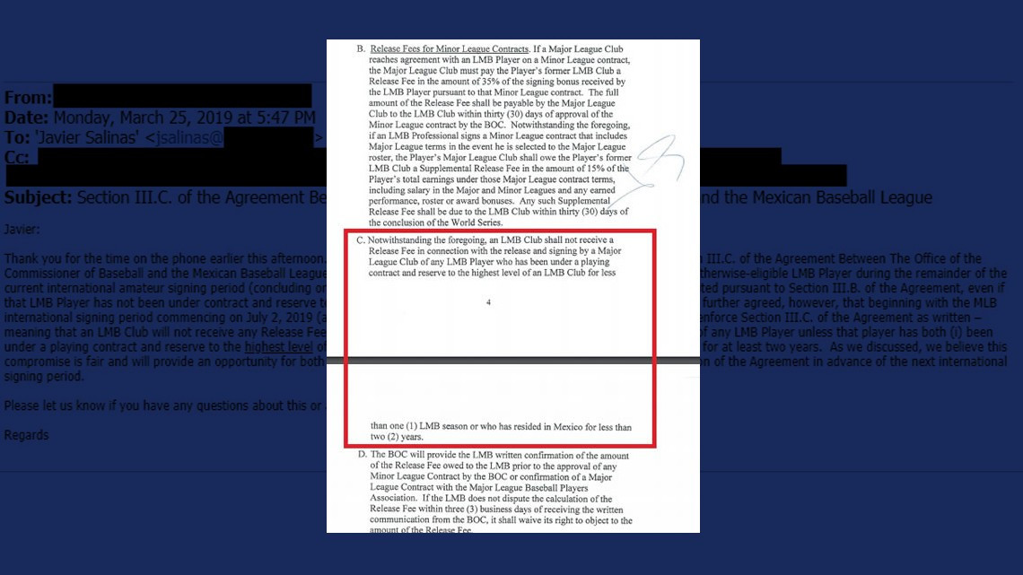 MLB advierte a la LMB sobre los requisitos para firmar peloteros en GL