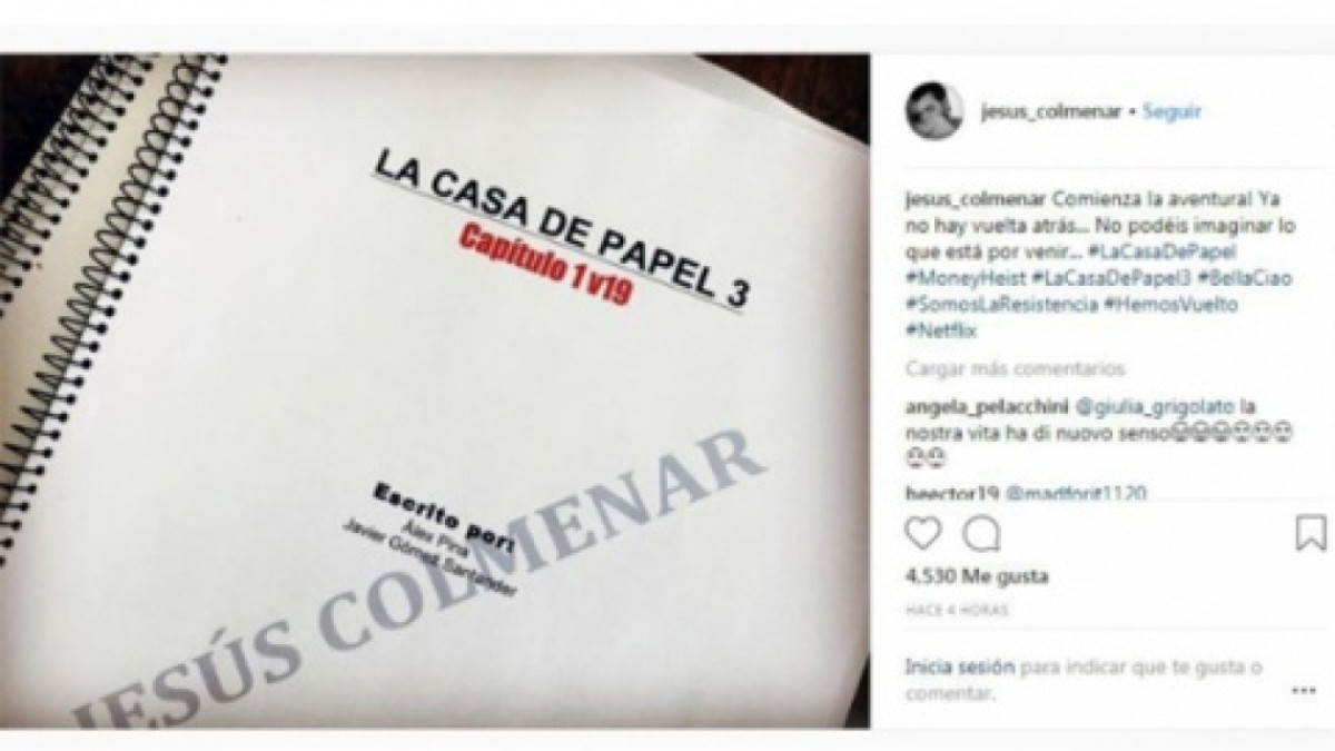 Inicia el rodaje de la tercera temporada de la Casa de Papel