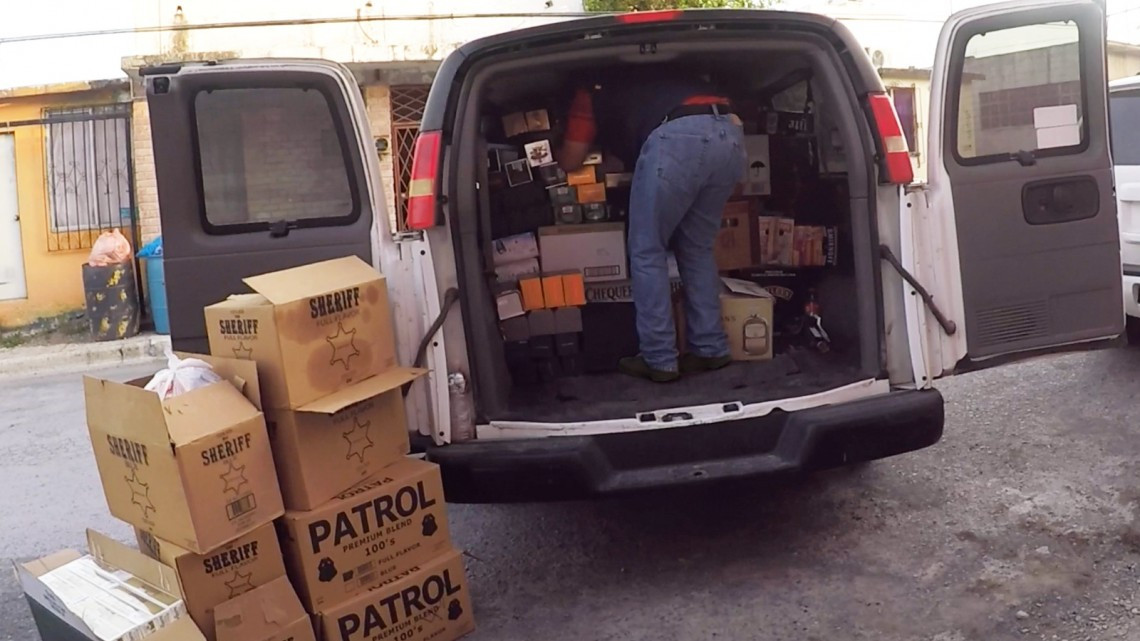 Decomisan alcohol y tabaco ilegal en Reynosa