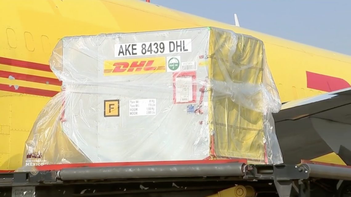 Llega primer embarque de la vacuna de Pfizer contra el covid-19  a México