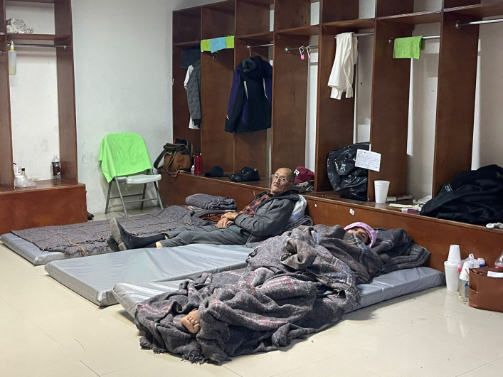 Aumento de personas en el albergue temporal por bajas temperaturas