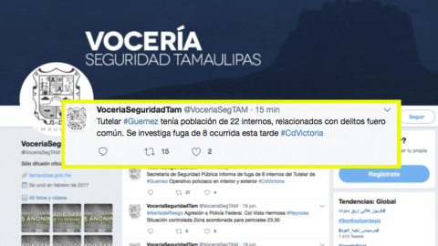 Reportan la fuga de 8 internos del tutelar de Güémez