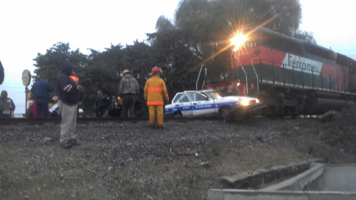 Tren embiste carro de ruta en zona centro de Altamira
