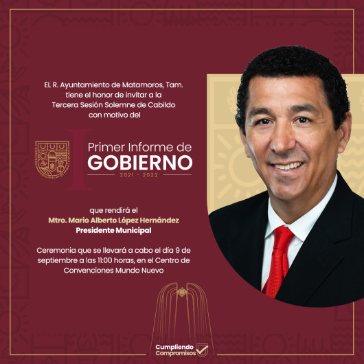 Mario Alberto López Hernández rendirá su primer informe de gobierno 