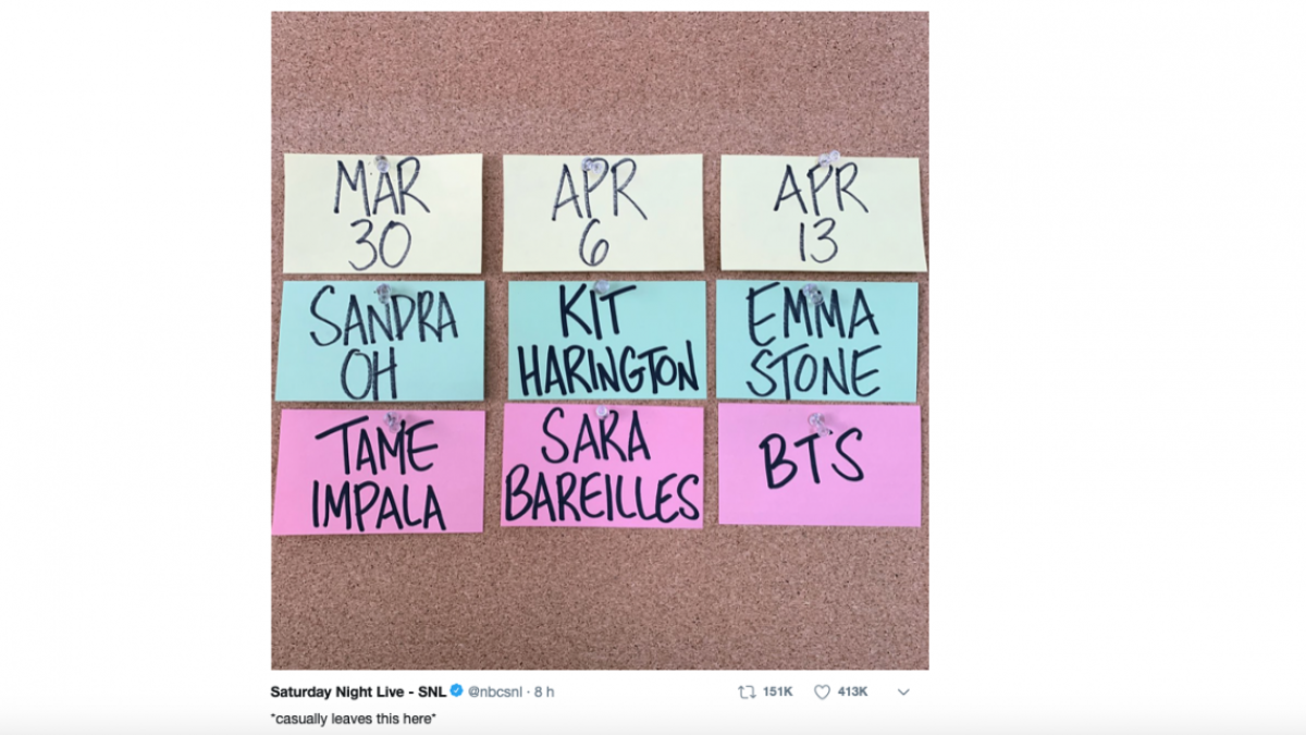 BTS se presentará en Saturday Night Live