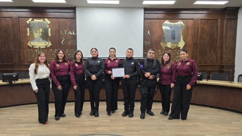 Participa Guardia Estatal de Género en capacitación de protocolo de prevención de violencia en Matamoros