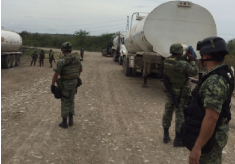 Ejercito asegura 67 mil 150 litros de hidrocarburo 