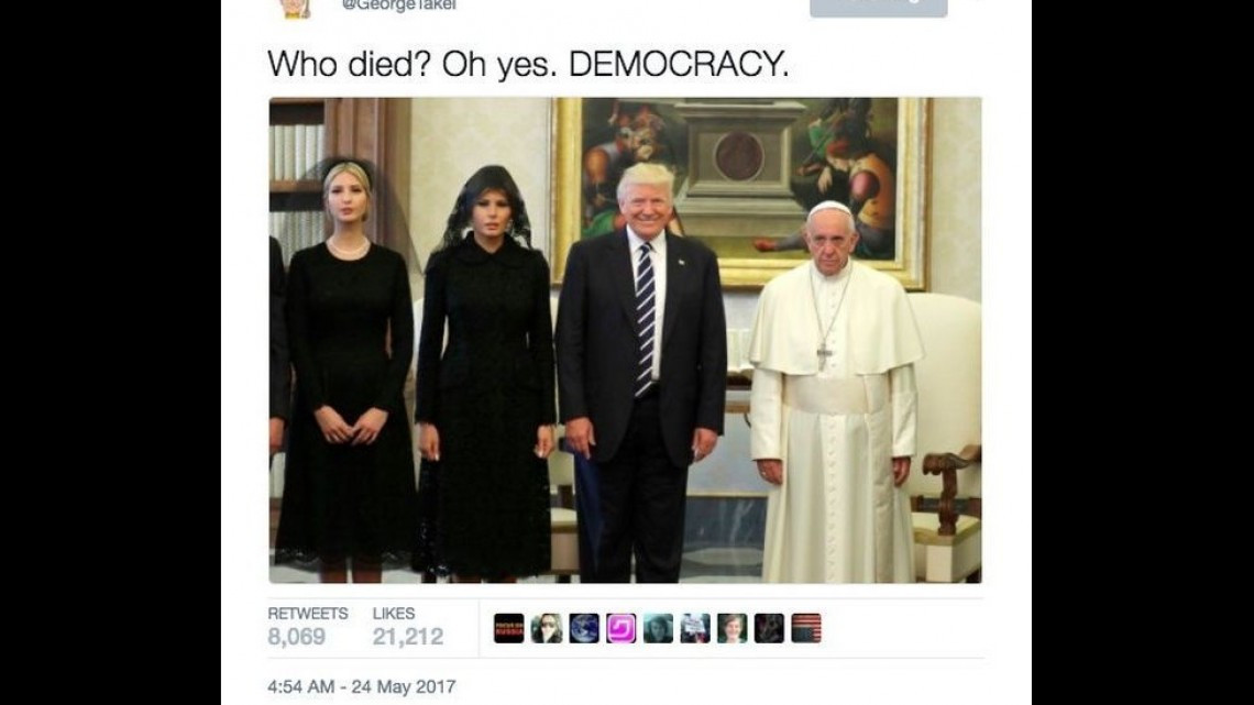La visita de los Trump al Papa en memes