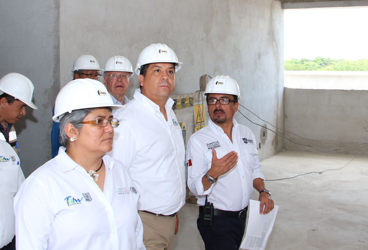 Supervisan autoridades avance de la construcción del Hospital General de Ciudad Madero