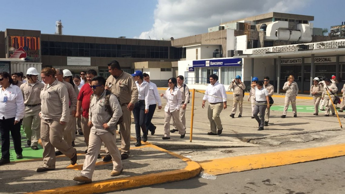 Realiza Pemex simulacro mayor por fuga de ácido fluorhídrico