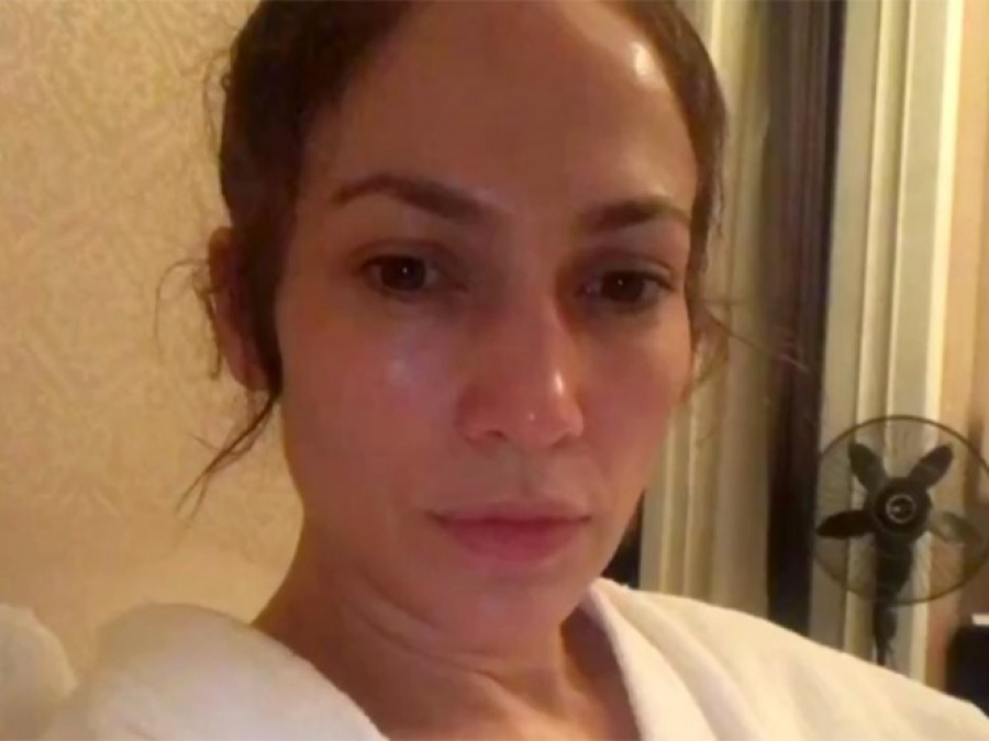 JLo al natural en las redes