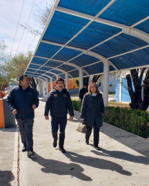 Rector Dámaso Anaya supervisa obras de la UAT en Nuevo Laredo