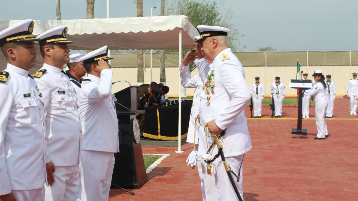 Contralmirante Víctor Manuel Salas Hernández toma posesión al frente del Sector Naval de Matamoros