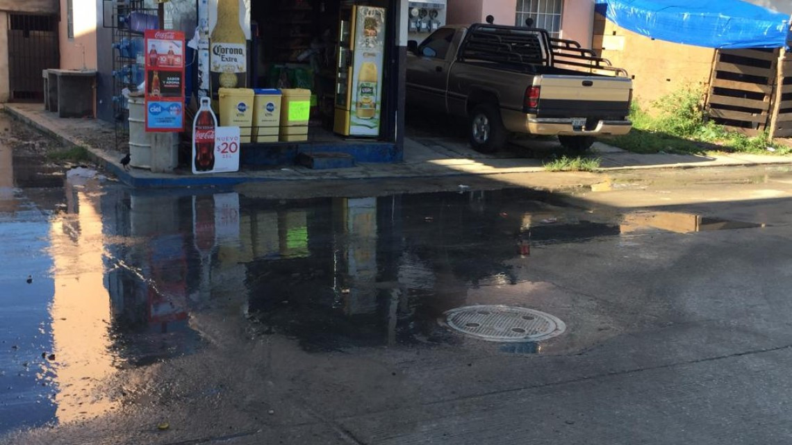 Fraccionamientos de reciente creación presentan serios problemas de drenaje