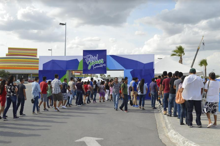 Rompen récord de asistencia al Festival Jóvenes Tamaulipas