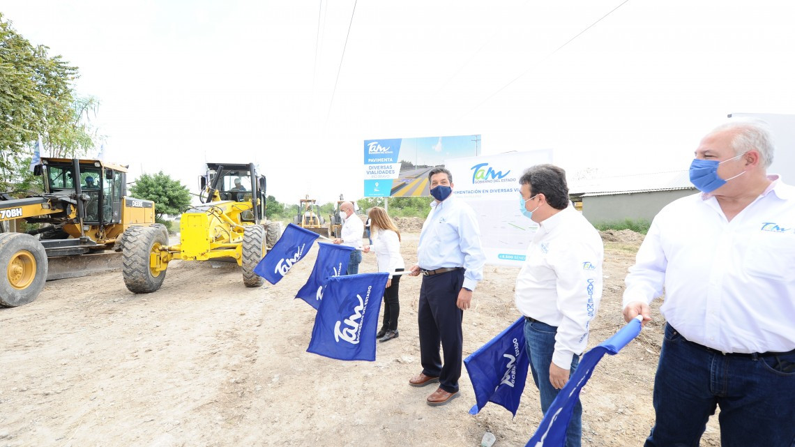 Inicia Gobernador plan de rehabilitación de vialidades en Río Bravo