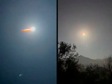 ¡Sorpresa en el cielo!: captan posible meteorito 