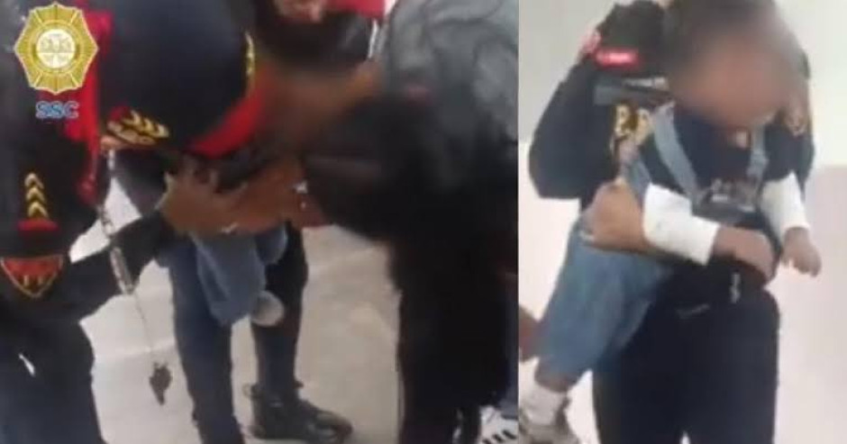 Policías del Metro salvan a bebé de morir ahogado con un cacahuate