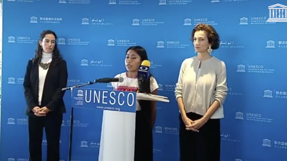 Yalitza Aparicio recibe el título de Embajadora de Buena Voluntad en la UNESCO