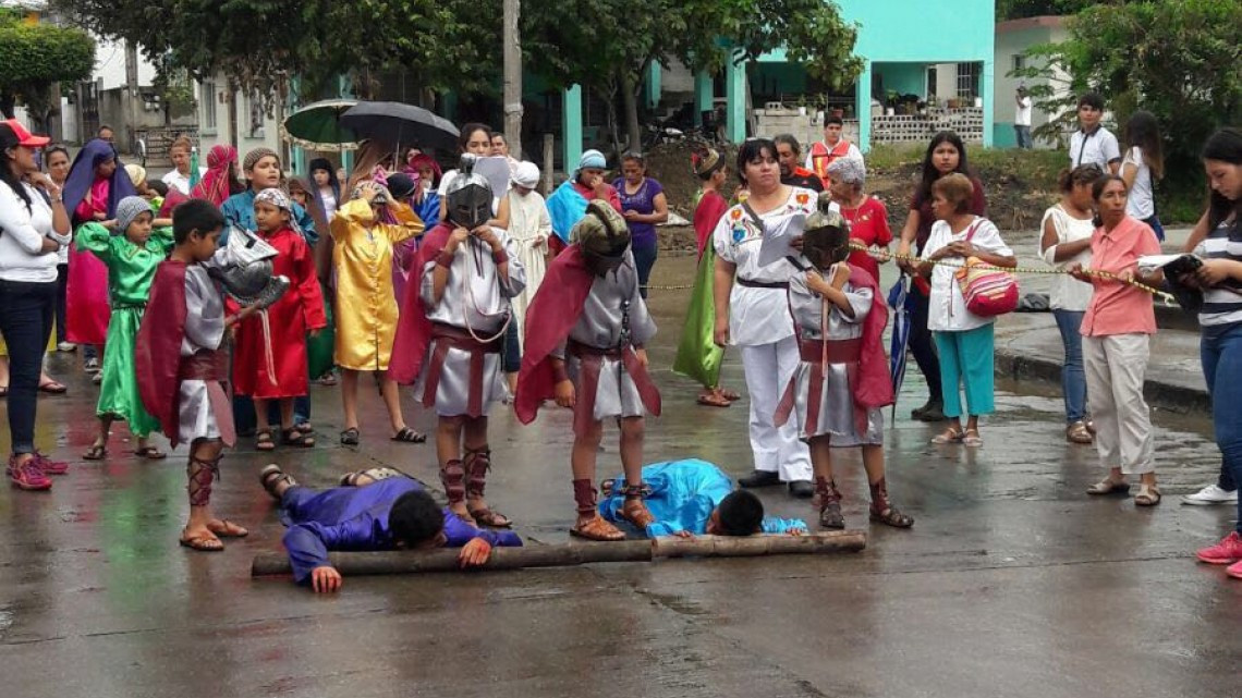 Realizan Viacrucis Infantil en  Iglesia de Ciudad Madero