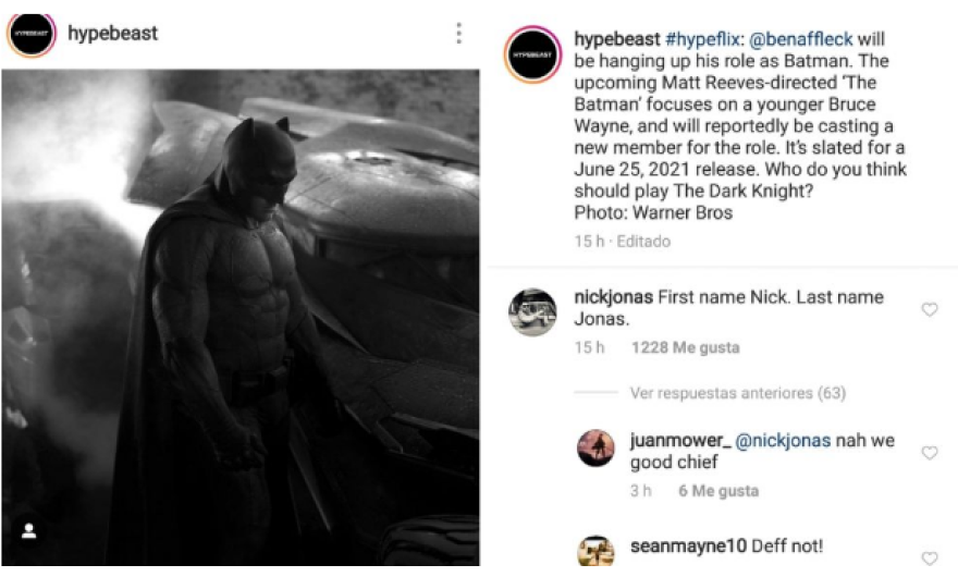Nick Jonas se "apunta" para ser nuevo Batman