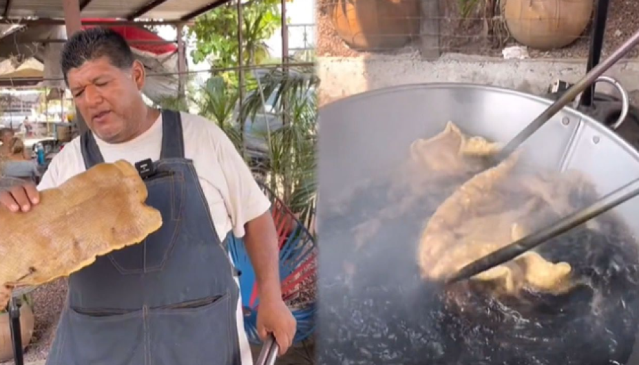 Vendedor prepara 'chicharrón light' y se vuelve viral