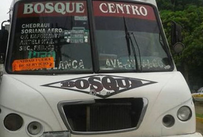 Operativo sorpresa a transporte público
