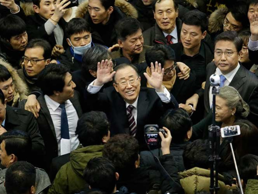 Ban Ki-moon, ex jefe de la ONU, quiere ser presidente de Corea del Sur