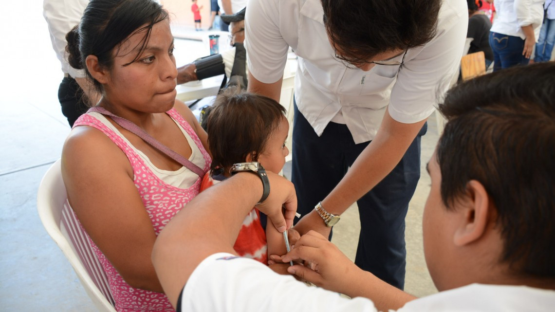 Entregan apoyos y ofrecen servicios de fumigación en Rincón de las Flores   