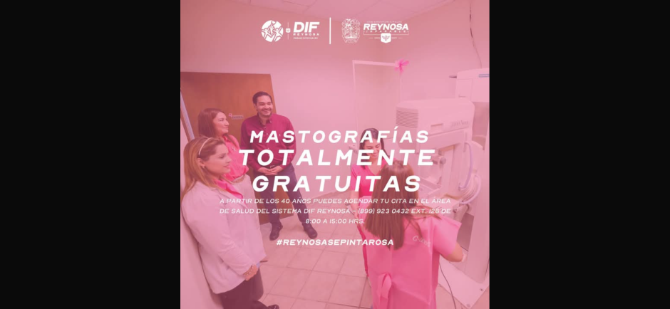 Ofrece DIF-Reynosa mastografías gratuitas durante todo el año