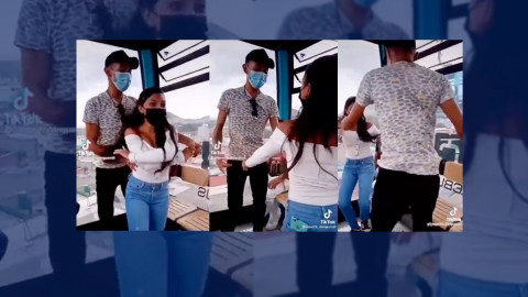 ¡Todos al bailongo! Pareja arma su fiesta en el cablebús y se vuelve viral