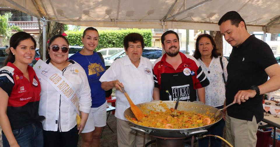 Inaugura alcaldesa festival de Paellas del Club Rotario Tampico
