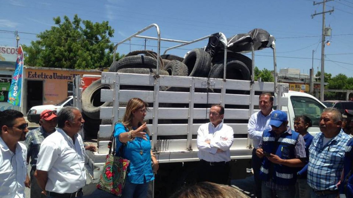 Alcaldesa apoya programa de descacharrización