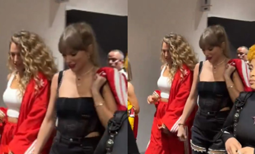 Taylor Swift llegó a Las Vegas para apoyar a Travis Kelce