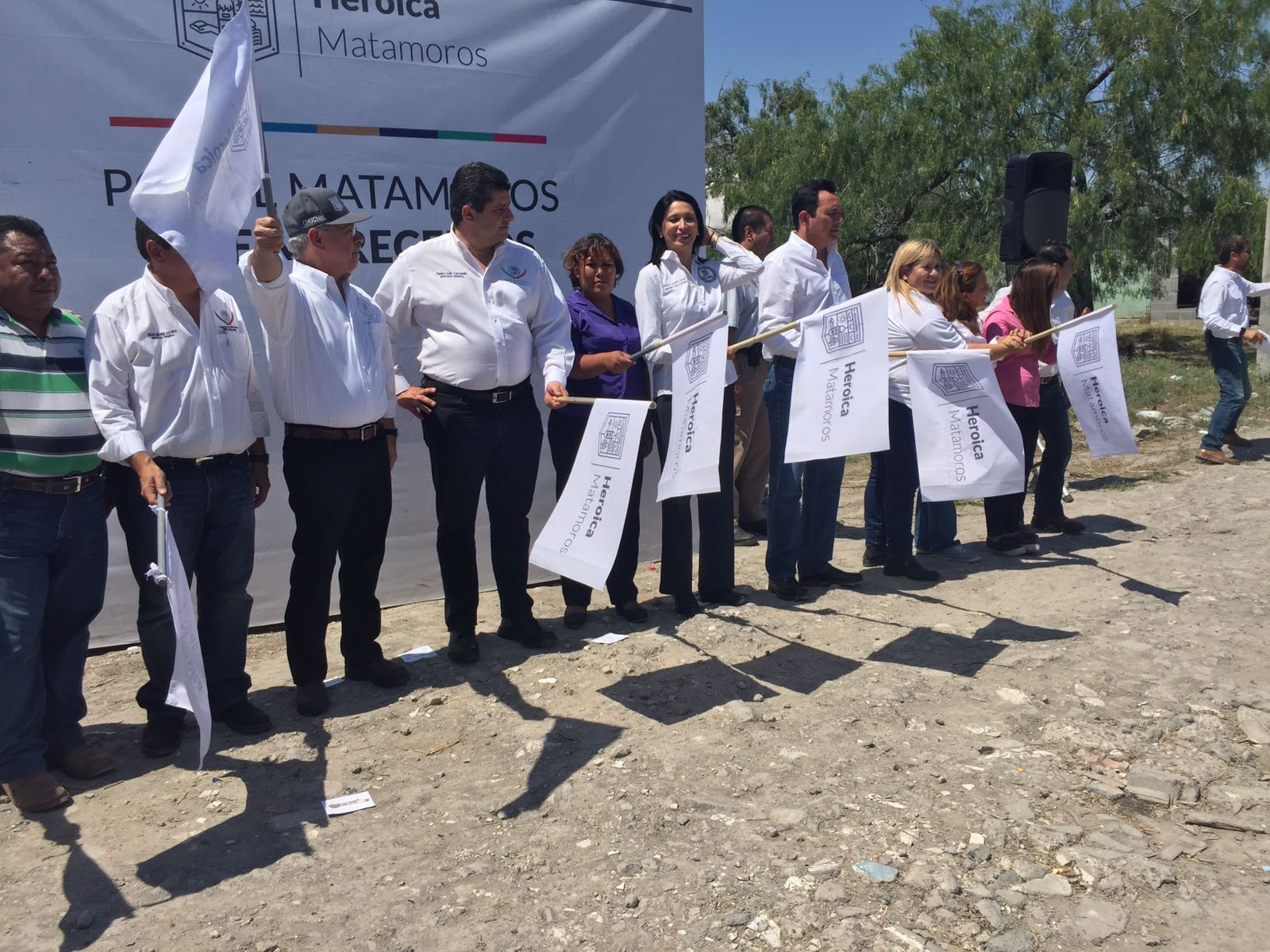 Arranca programa de pavimentación de calles en Matamoros 