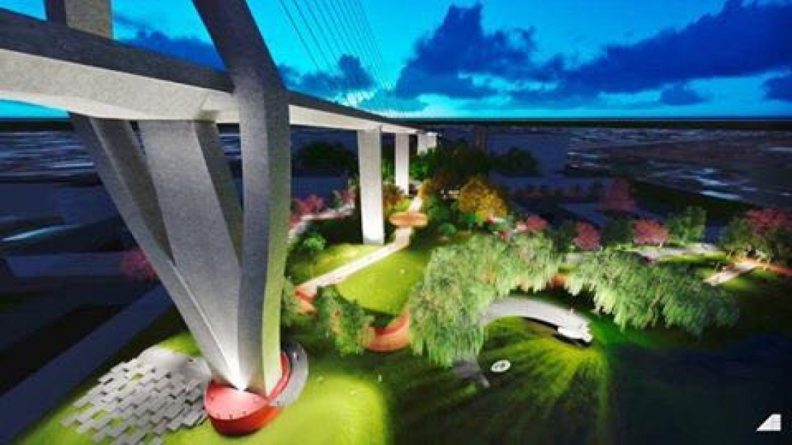 Parque lineal del puente Tampico detenido por permisos que no otorga la SCT