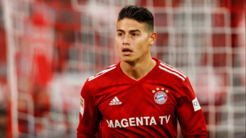 James Rodríguez sufre una lesión en la rodilla izquierda