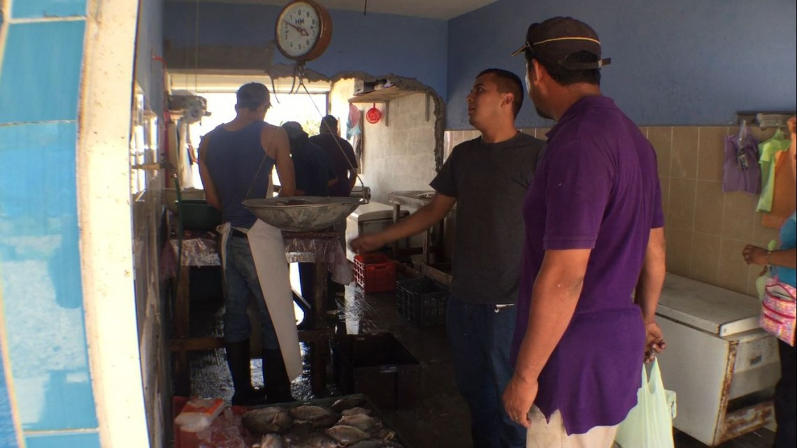 Mejoran las ventas en el mercado de mariscos