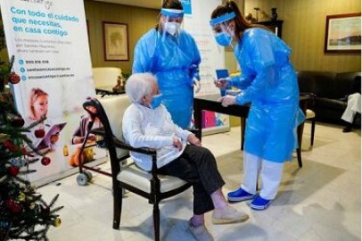 España arranca segunda aplicación de dosis de vacuna anti covid