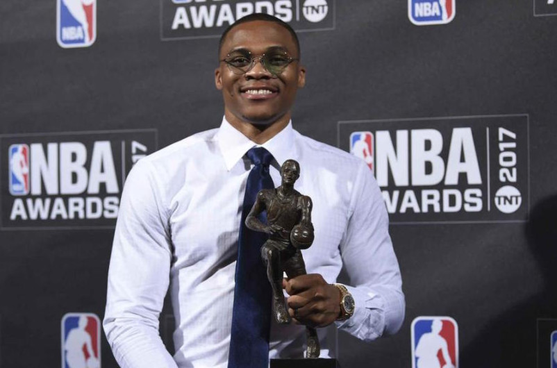 Russell Westbrook gana el premio de Jugador Más Valioso de la NBA