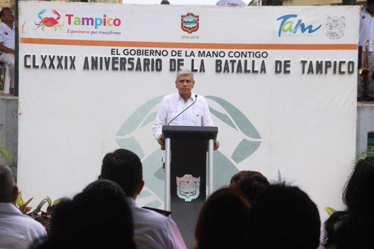 Conmemora Gobierno Municipal 189 aniversario de la Batalla de Tampico
