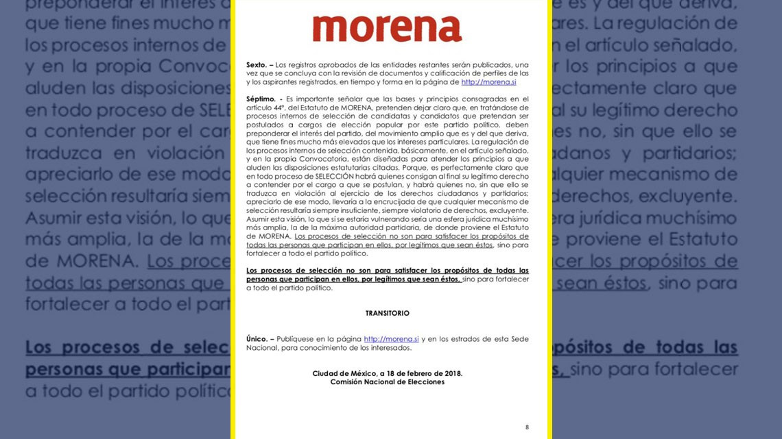 Morena elige a Américo Villareal y María Guadalupe Covarrubias como candidatos al Senado
