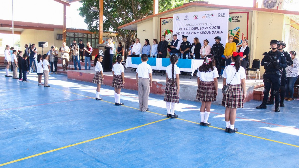 DIF Reynosa da arraque a red de difusores en escuelas primarias y secundarias