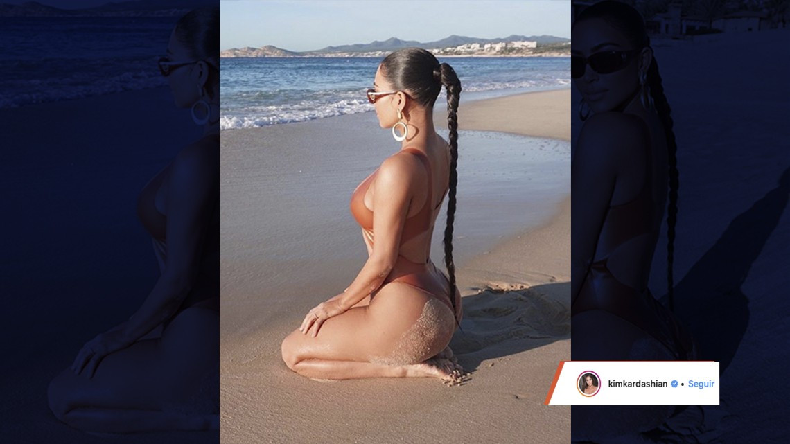 ¡Qué calor! Kim Kardashian enciende las redes con infartante bikini en Los Cabos