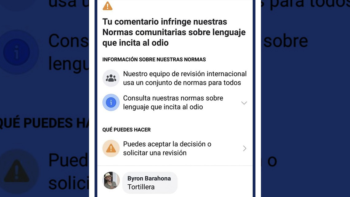 “Tortillera” la nueva palabra prohibida de Facebook