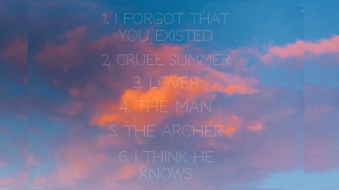 Taylor Swift revela tracklist de su nuevo disco 'Lover'