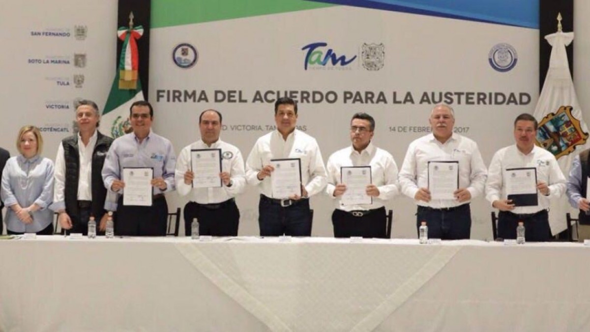 Firman Alcaldes, Poderes y CDV Acuerdo de Austeridad