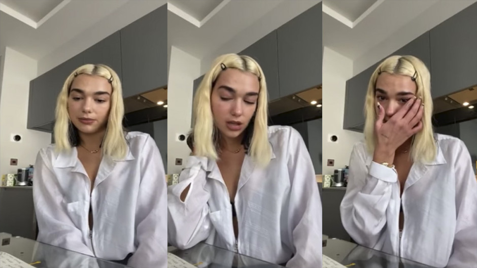 Dua Lipa rompe en llanto tras anunciar que filtraron su nuevo álbum
